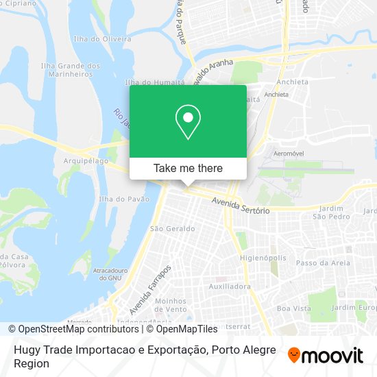 Hugy Trade Importacao e Exportação map