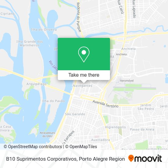 B10 Suprimentos Corporativos map