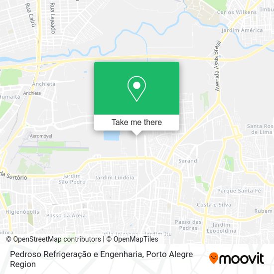 Pedroso Refrigeração e Engenharia map