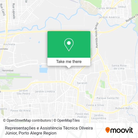 Representações e Assistência Técnica Oliveira Júnior map