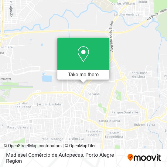 Madiesel Comércio de Autopecas map