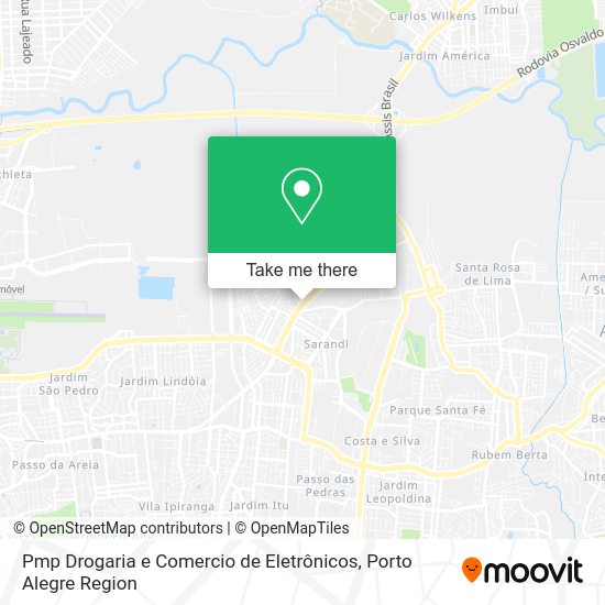 Pmp Drogaria e Comercio de Eletrônicos map