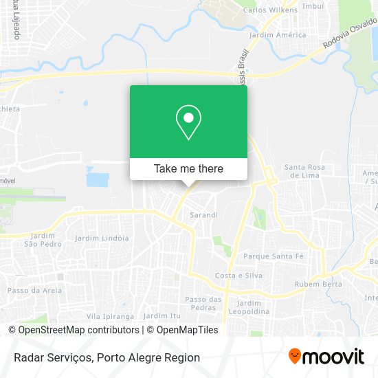 Radar Serviços map