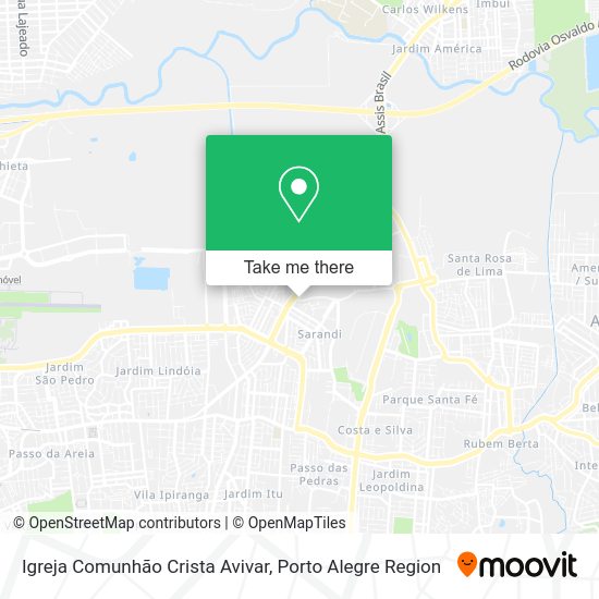 Igreja Comunhão Crista Avivar map
