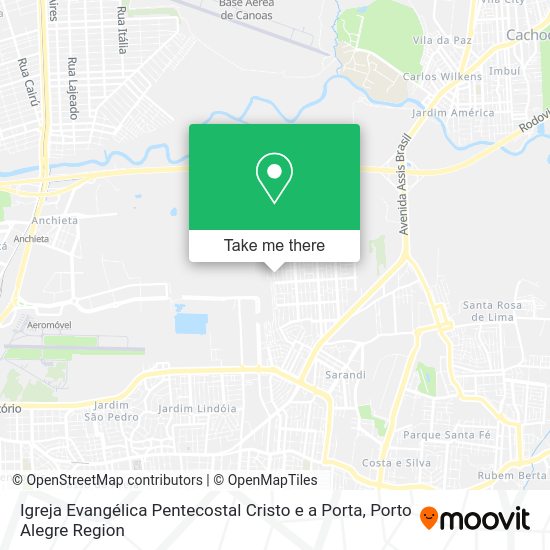 Igreja Evangélica Pentecostal Cristo e a Porta map