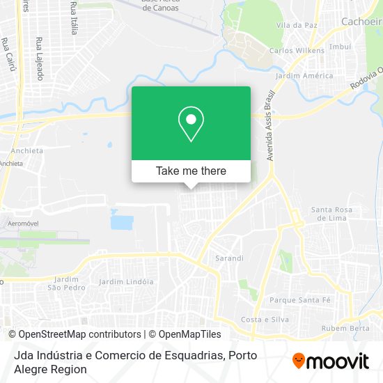 Jda Indústria e Comercio de Esquadrias map