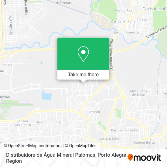 Distribuidora de Água Mineral Palomas map