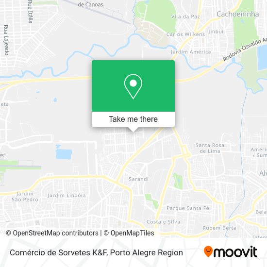 Comércio de Sorvetes K&F map