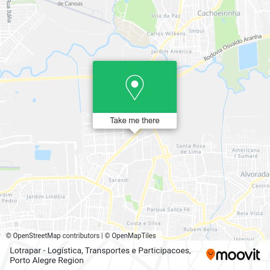 Lotrapar - Logística, Transportes e Participacoes map