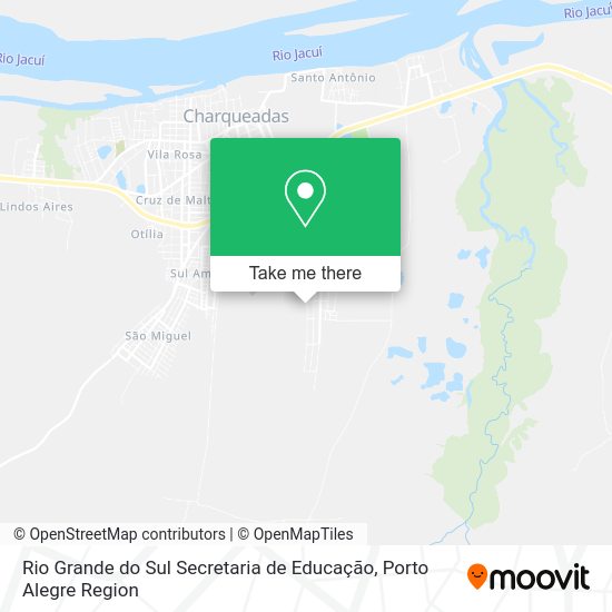 Rio Grande do Sul Secretaria de Educação map