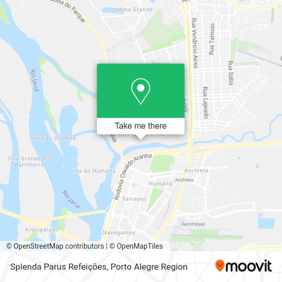 Splenda Parus Refeições map
