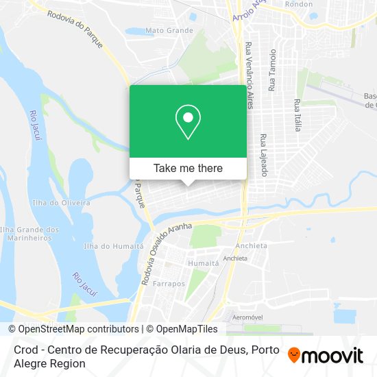 Crod - Centro de Recuperação Olaria de Deus map