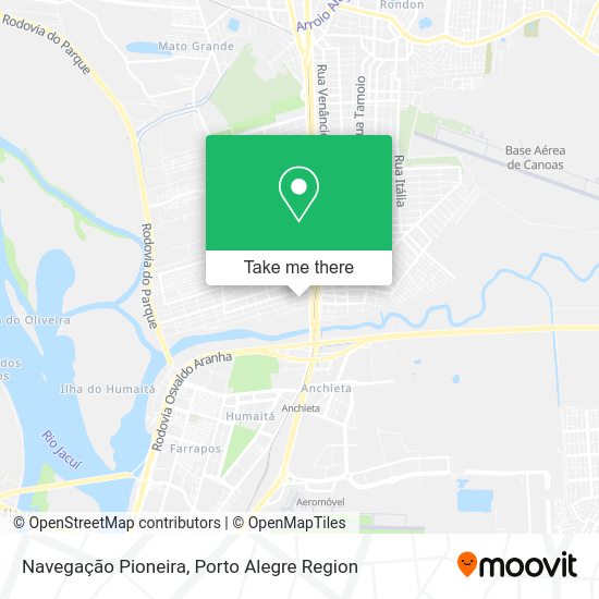 Navegação Pioneira map