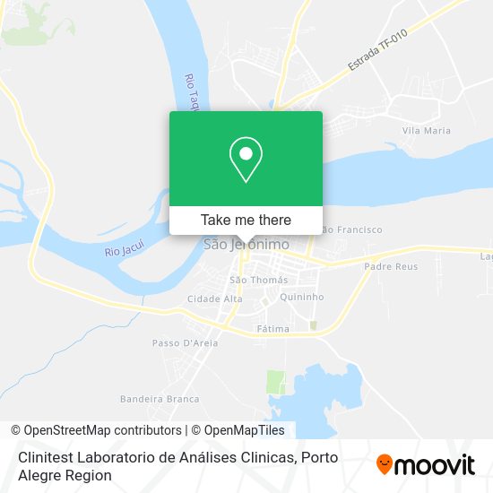 Clinitest Laboratorio de Análises Clinicas map