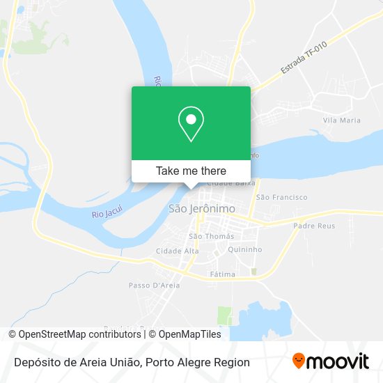 Depósito de Areia União map