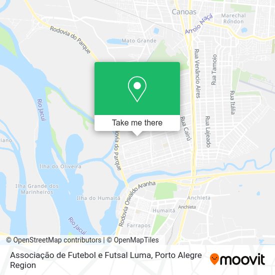Associação de Futebol e Futsal Luma map