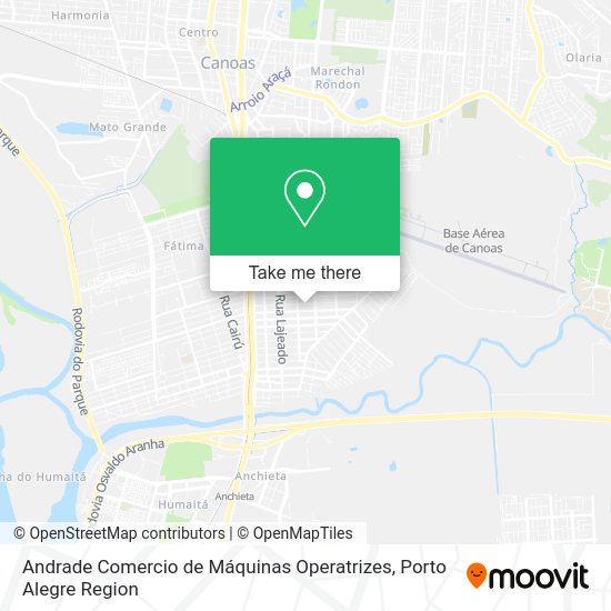 Andrade Comercio de Máquinas Operatrizes map