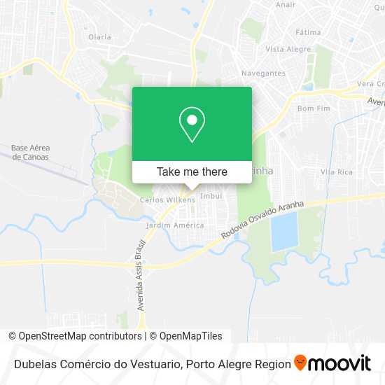 Dubelas Comércio do Vestuario map
