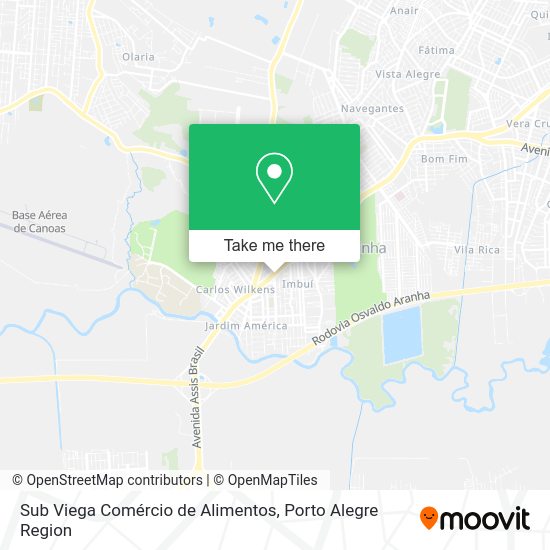 Sub Viega Comércio de Alimentos map