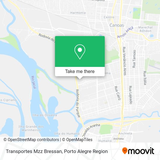 Transportes Mzz Bressan map