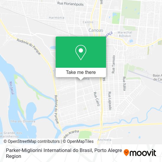Parker-Migliorini International do Brasil map