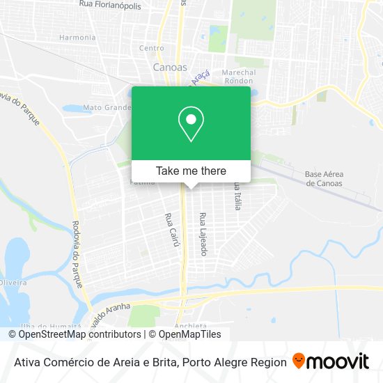 Ativa Comércio de Areia e Brita map