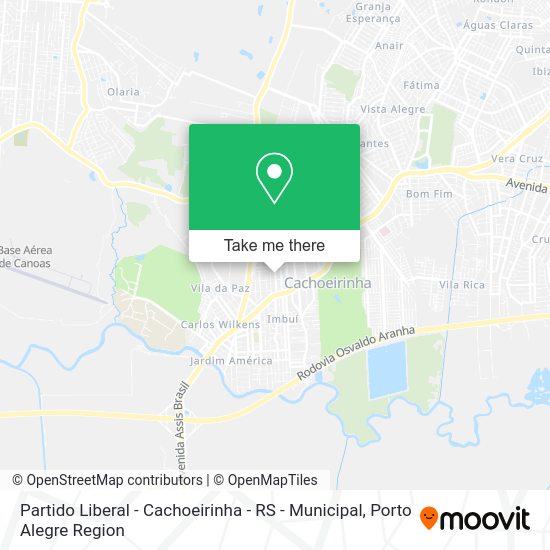 Partido Liberal - Cachoeirinha - RS - Municipal map