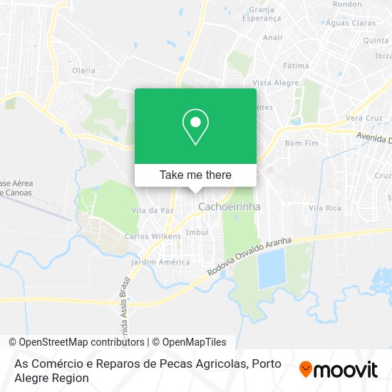 As Comércio e Reparos de Pecas Agricolas map