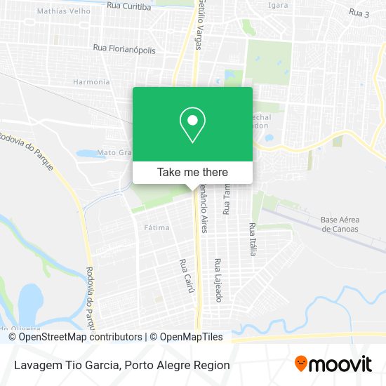 Lavagem Tio Garcia map