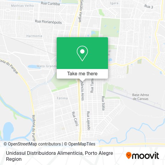 Unidasul Distribuidora Alimentícia map