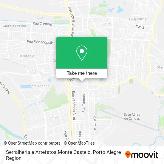 Serralheria e Artefatos Monte Castelo map