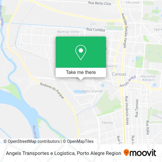 Angels Transportes e Logística map