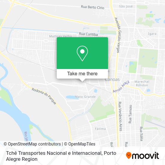 Tchê Transportes Nacional e Internacional map