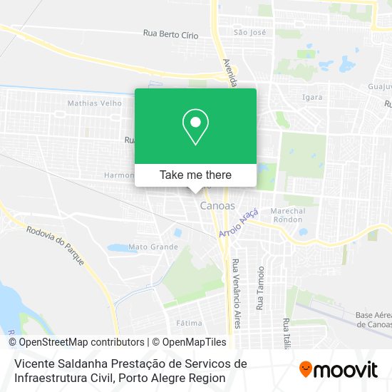 Vicente Saldanha Prestação de Servicos de Infraestrutura Civil map