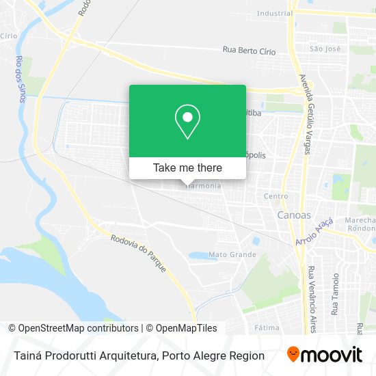 Tainá Prodorutti Arquitetura map