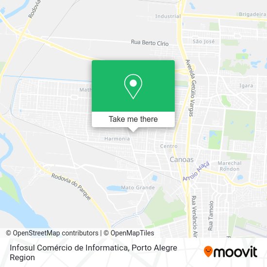 Infosul Comércio de Informatica map