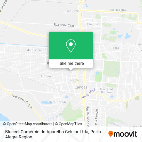 Bluecel-Comércio de Aparelho Celular Ltda map