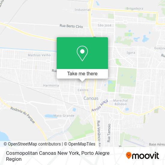 Cosmopolitan Canoas New York map
