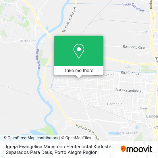 Igreja Evangelica Ministerio Pentecostal Kodesh- Separados Pará Deus map