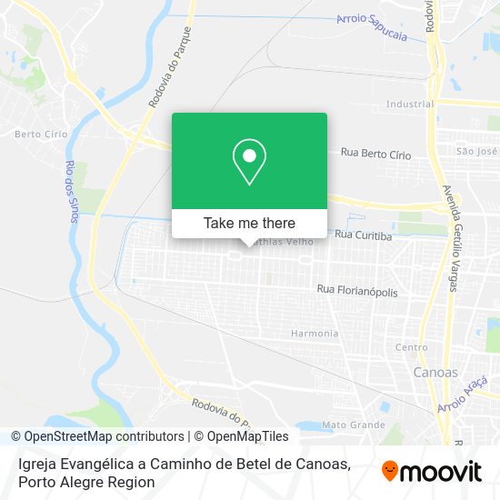Igreja Evangélica a Caminho de Betel de Canoas map