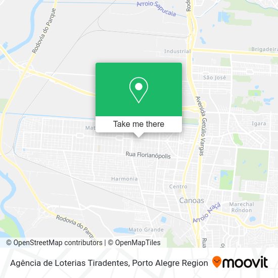 Agência de Loterias Tiradentes map