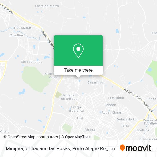Minipreço Chácara das Rosas map