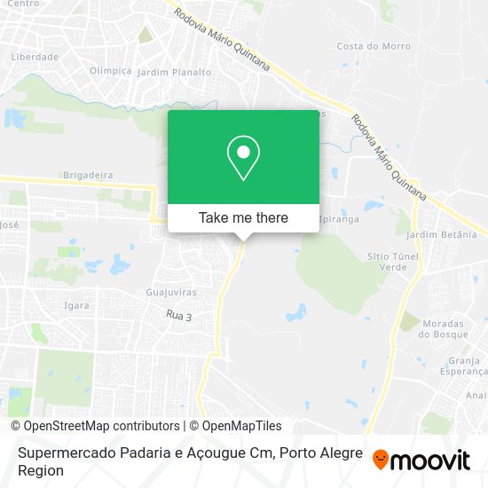 Supermercado Padaria e Açougue Cm map