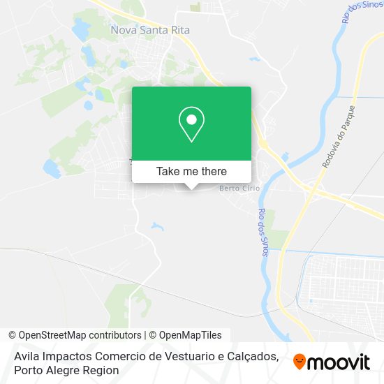Avila Impactos Comercio de Vestuario e Calçados map
