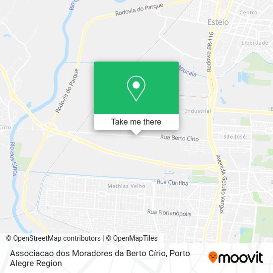 Associacao dos Moradores da Berto Círio map