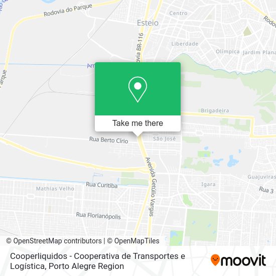 Cooperliquidos - Cooperativa de Transportes e Logística map