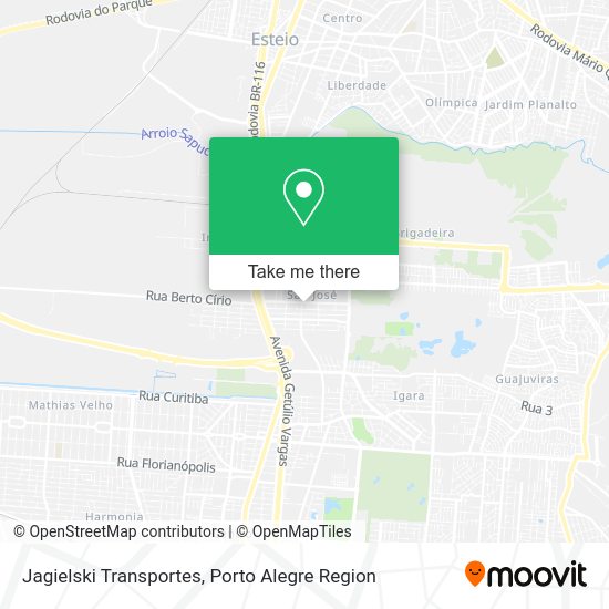Jagielski Transportes map