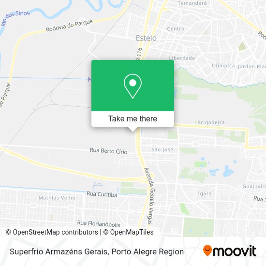 Superfrio Armazéns Gerais map