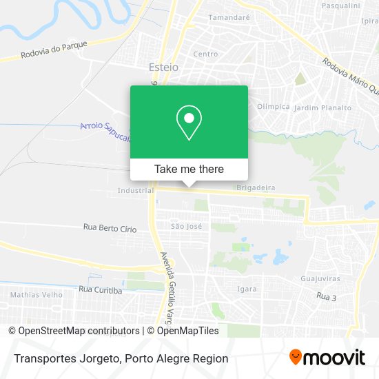 Transportes Jorgeto map