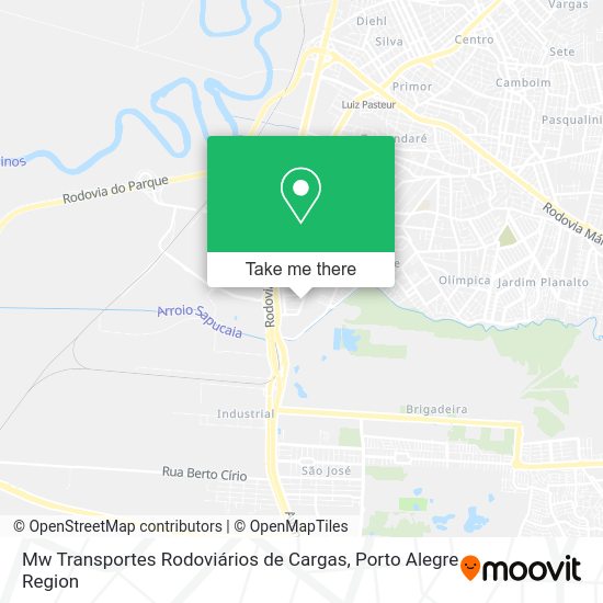 Mw Transportes Rodoviários de Cargas map